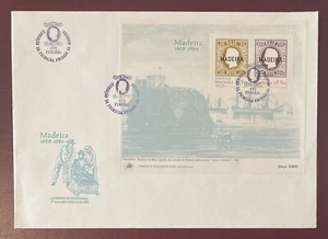 Lettera Portogallo Madeira 1980 Blocco 1 FDC -5920 - Foto 1 di 2