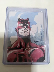 2024 Finding Card Marvel Thunder 1/1 Daredevil Sketch By Benvanaz - Picture 1 of 2