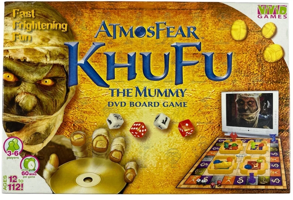 Atmosfear Khufu The Mummy DVD Board Game