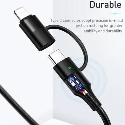 Type-C to USB-C Cable Charger Cord for iPhone 16 15 14 13 12 Samsung S25 S24 S23 - Image 1 of 4
