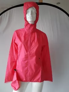 LÖFFLER Bike Jacket SIZE S/36 Hooded Lightweight Pink Ladies Wpm Pocket - New - Picture 1 of 6