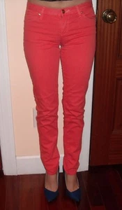 Authentic JUICY JEAN COUTURE Coral Straight Jeans/Cotton Girls Size 14  - Picture 1 of 11