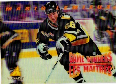 1996 Pinnacle Mario Lemieux Game Winner McD-15  Pittsburgh Penguins hologram NHL - Image 1 of 2