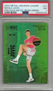 Nikola Jovic 2022 Metall Universum Edelmetall Edelsteine grün Rookie #10/10 PSA 7 - Bild 1 von 2
