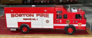 1 Of 1 Custom Kitbash Code3 Heavy Rescue Boston Fire Department Rescue Company - Picture 1 of 19