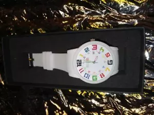 Orologio Unisex Crayo Festival Quadrante Bianco Silicone Bianco CR2001 - Spedizione Veloce - Foto 1 di 2