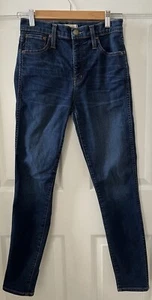 Madewell - Pantalones de mezclilla azules ajustados de tiro alto de 10" - Mujer talla 26 entrepierna 27,5 elásticos - Imagen 1 de 17