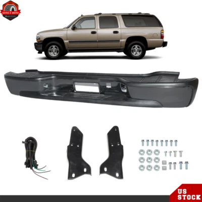Rear Step Bumper Assembly For 2000-2006 Chevrolet Suburban Tahoe GMC Yukon Steel Foto 1 de 4