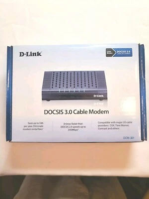 D-Link DOCSIS 3.0 Cable Modem (DCM-301) New in Box - Image 1 of 4