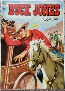 BUCK JONES #7 Casi nuevo 9,4 COPIA DE ARCHIVO DELL 7-9/1952 - Imagen 1 de 2
