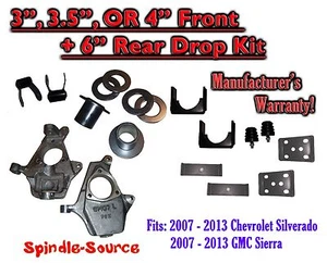 3" - 4"/6" Lowering Drop kit FOR 07 - 13 Chevrolet Silverado / GMC Sierra 1500 - Picture 1 of 2