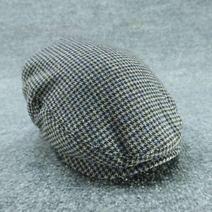 Vintage Shandon Hat Mens Medium Gray Flat Cap 100% Wool Tweed Ireland Lined