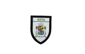 Patch printed embroidery travel souvenir shield city flag sofia bulgaria - Picture 1 of 1