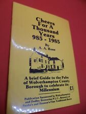 Signiert Prost seit tausend Jahren Vintage Pub Guide Geschichtsbuch Wolverhampton