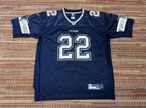 Emmitt Smith Reebok Dallas Cowboys On-Field  Navy Jersey Size 52 - Picture 1 of 15