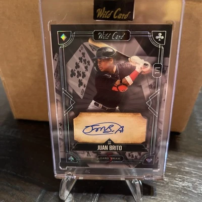 2024 wild card 5 card draw baseball Juan Brito Autograph Auto 1/1 - Image 1 of 2