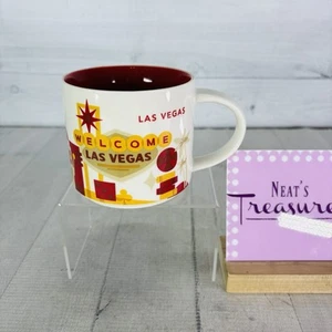 2015 Starbucks YOU ARE HERE COLLECTION WELCOME LAS VEGAS Red 14oz Ceramic Mug - Picture 1 of 16