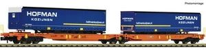 Fleischmann 6660118 Doppeltaschenwagen T2000 + Hofmann Wascosa VI 1:160 NEU/OVP - Bild 1 von 1
