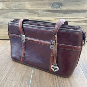 Brighton Brown leather shoulder bag purse - Picture 1 of 7