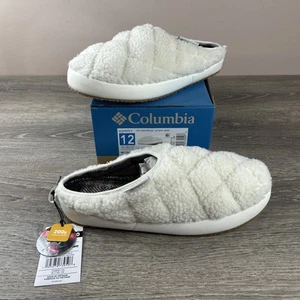 Zapatilla Columbia para mujer blanca acogedora cabina Omni Heat cámper zueco talla 12 nueva - Imagen 1 de 15