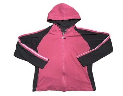 Chaqueta Bolle ligera con cremallera completa con capucha L - Rosa oscuro - Mezcla de algodón spandex Foto 1 de 4