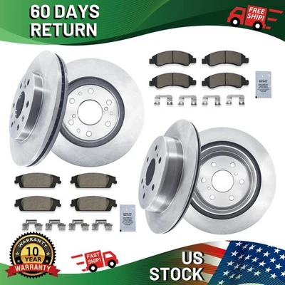 FRONT REAR Brake Disc Rotors and Ceramic Pads Kit for 2015 Cadillac Escalade/ESV Foto 1 de 4