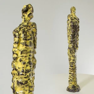 Escultura cerámica plástico arte COGITO ERGO SUM pieza única Prof.em A.Loeschner-Gornau - Imagen 1 de 13