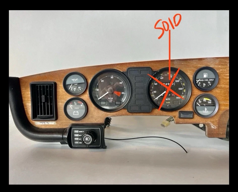 79-87 Jaguar XJ6 XJ12 Serie 3 Medidores de panel de instrumentos Foto 1 de 1