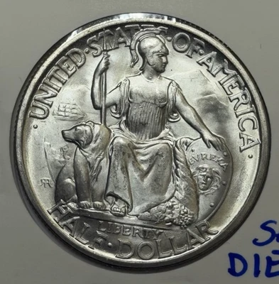 1936-D 50c San Diego Commemorative Half Dollar ** Brilliant UNC ** BQE5152 - Image 1 of 3