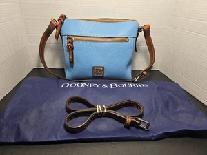 Dooney & Bourke Allison Pebble Leder Crossbody Schultertasche AQUA mit Staubbeutel - Bild 1 von 12