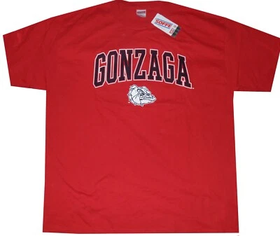 Gonzaga Bulldogs Grey Ringer Shirt by Soffe Mens New tags Older Style XL - Image 1 of 3