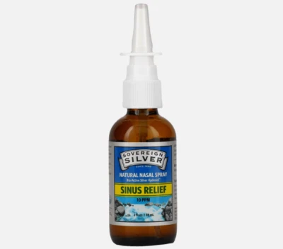 Bio-Active Silver Hydrosol, Natural Nasal Spray, Sinus Relief, 10 PPM, 2 fl oz - Image 1 of 3