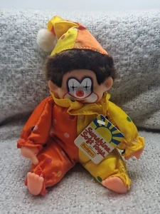 Juguete suave de colección para chupar el pulgar Corky El payaso peluche pedigrí años 80 - Imagen 1 de 3