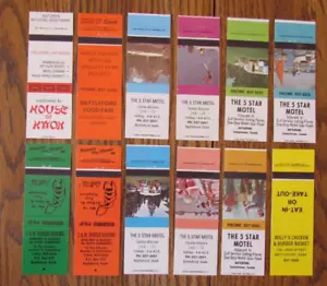 BATTLEFORD, SASKATCHEWAN MATCHBOOK COVERS: LOT OF 12 EMPTY MATCHCOVERS -D - Picture 1 of 1