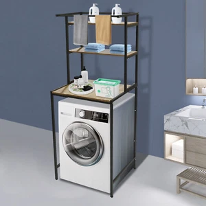 3-Tier Washer and Dryer Shelves Laundry Room Bathroom Space Saver Organizer Rack - Picture 1 of 21