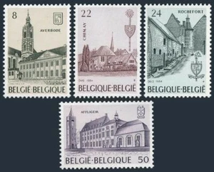 Belgium 1178-1181,MNH.Mi 2198-2201. Churches 1984.Affligem Abbey,Averbode,Chimay - Picture 1 of 1