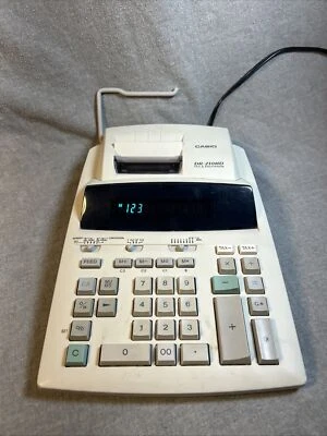 CASIO DR-210 HD Tax & Exchange Fully Functioning Vintage Calculator - Image 1 of 4