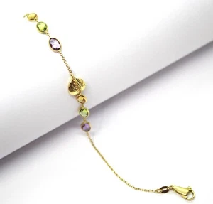 Bracciale in Oro Giallo 18k con Quarzi Idrotermali - Picture 1 of 2