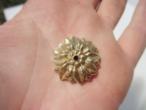 Brass Ormolu Furniture Hardware Mount French Floral Flower Antique STYLE- £2each - Picture 1 of 12