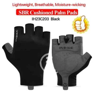 Shockproof GEL Pad Cycling Gloves Half Finger Sport Gloves Men Women Bicycle New - Picture 1 of 21