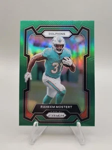 2023 Panini Prizm Green #189 Raheem Mostert - Miami Dolphins - Picture 1 of 2
