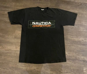 VTG Nautica Competition Men's T-Shirt Size Large Single Stitch Graphic Print USA - Picture 1 of 6