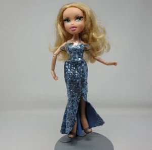 2007 BRATZ The Movie CLOE Doll in Blue Glitter Gown Heels Rooted Eyelashes loose - Picture 1 of 10