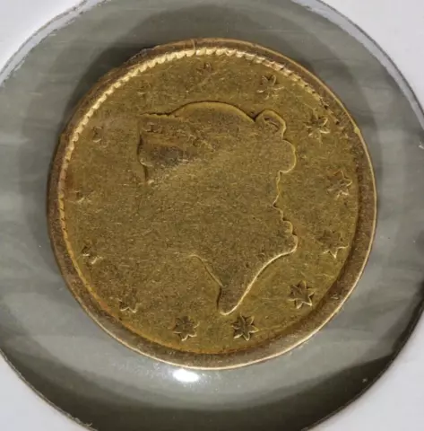 1853-O Gold Dollar Coin - $1 Liberty - Type 1 New Orleans Cover