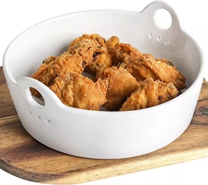 LE TAUCI Air Fryer Liners Reusable, Ceramic Liner for Air Fryer Basket - White - Picture 1 of 5