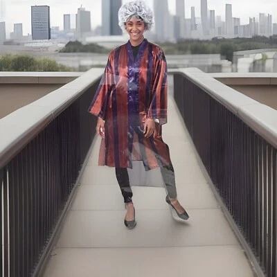 The Golden Girls,Dorothy Zbornak Costume Halloween Kimono Robe Adult S/M 6-8 New - Image 1 of 4