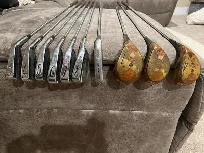 Wilson Carol Mann Shot Maker Clubs 1, 3, 5 Woods 3-8 Irons, putter matching set# - Image 1 of 4