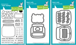 Lawn Fawn How You Bean Clear Stamps & Lawn Cuts Die Set & Shaker Add-on Dies - Picture 1 of 3