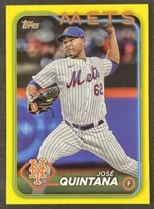 2024 Topps Serie 1 #98 José Quintana amarillo - Imagen 1 de 2
