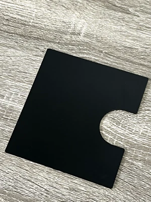 Placa protectora de reparación de seguridad para puerta Ford Transit - negro satinado Foto 1 de 3